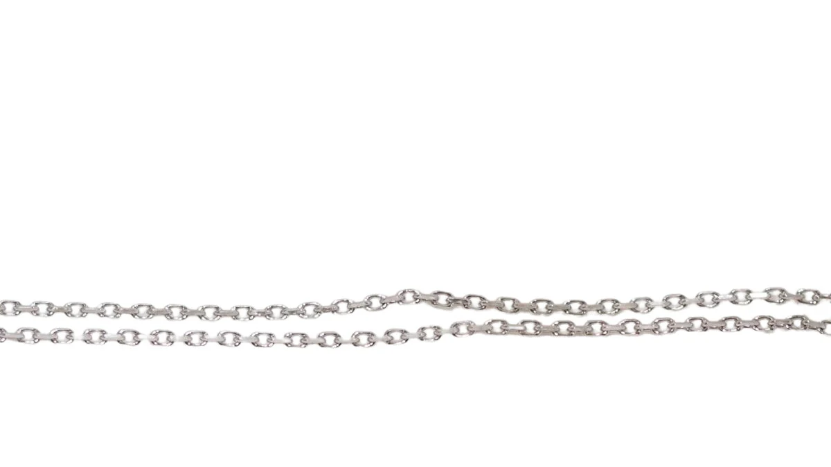 Collier pendentif en or blanc, diamants et Rubis en poire - Image 3