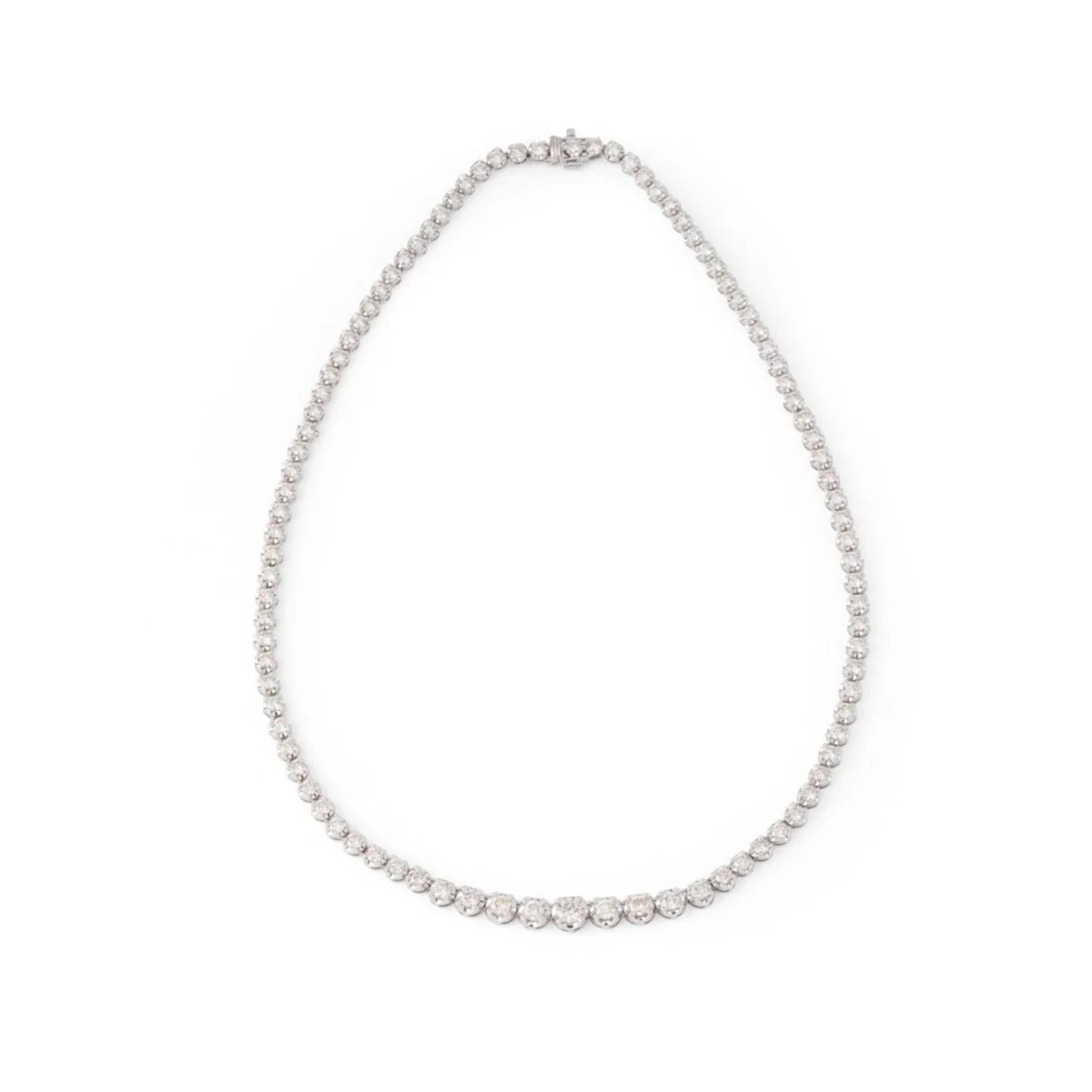 Collier Rivière en or blanc et diamants