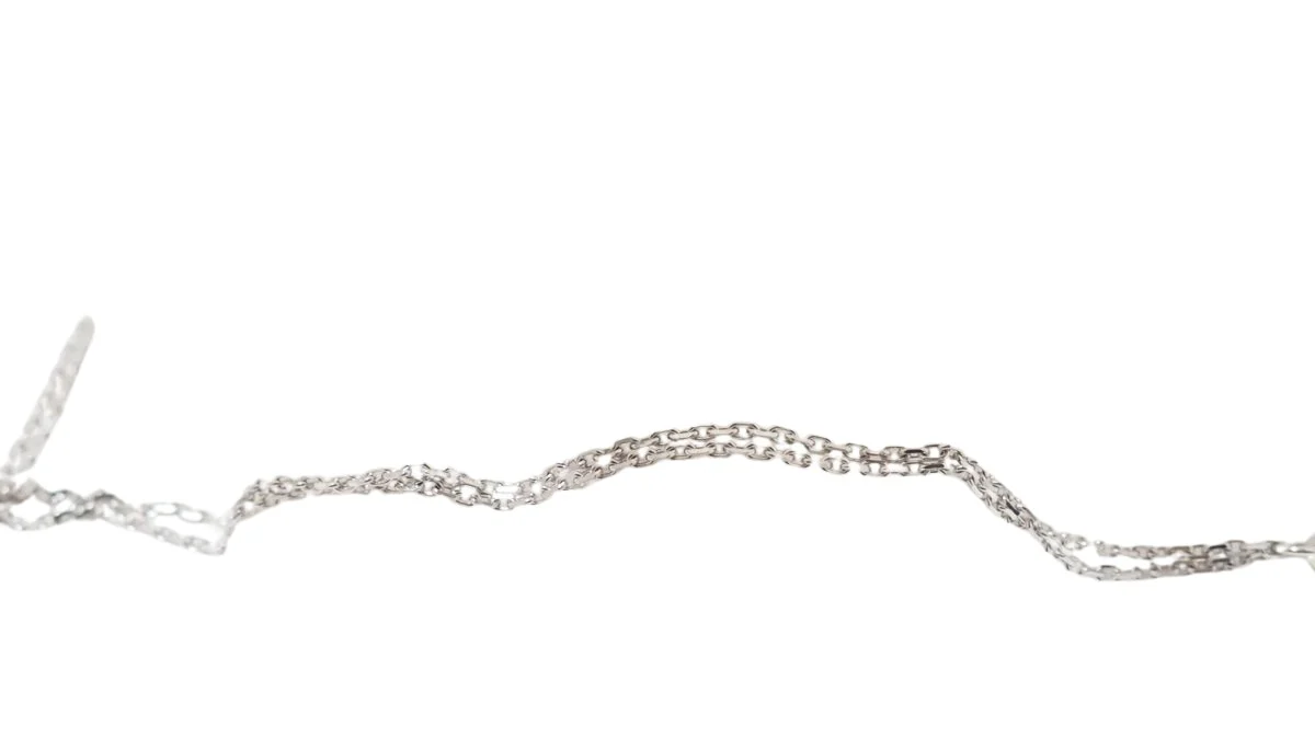 Collier CHOPARD "Happy Diamonds" en or blanc et diamants - Image 4
