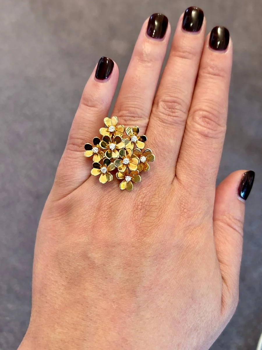 Bague Van Cleef & Arpels "Frivole" en or jaune et diamants - Image 2