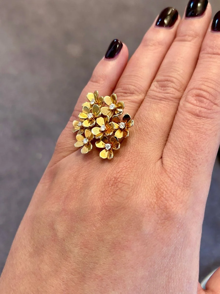 Bague Van Cleef & Arpels "Frivole" en or jaune et diamants - Image 9