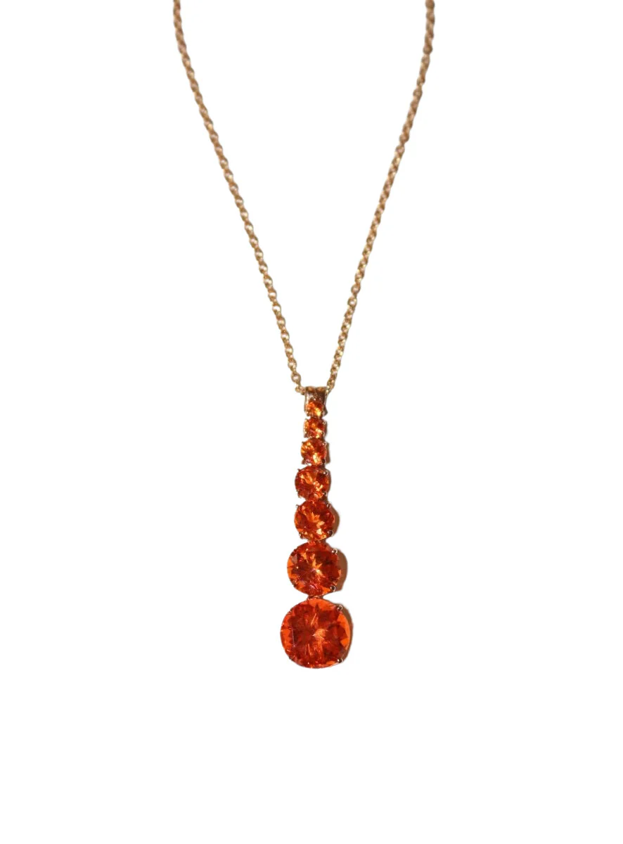 Collier Or Jaune Topazes en chute - Image 2