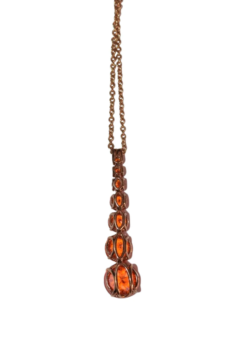 Collier Or Jaune Topazes en chute - Image 7