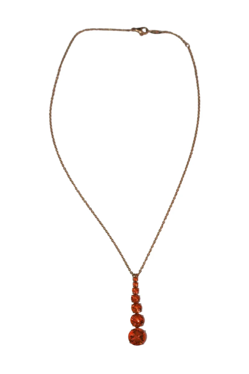 Collier Or Jaune Topazes en chute - Image 8