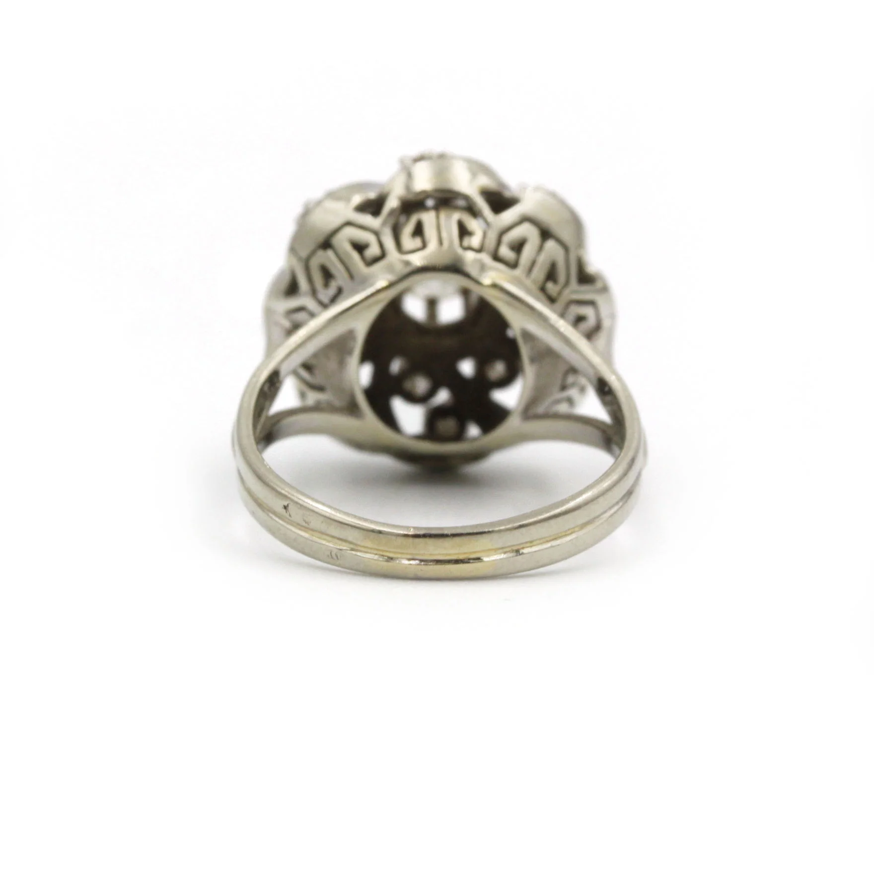 Bague Marguerite - Or blanc, Platine & Diamants - Image 3