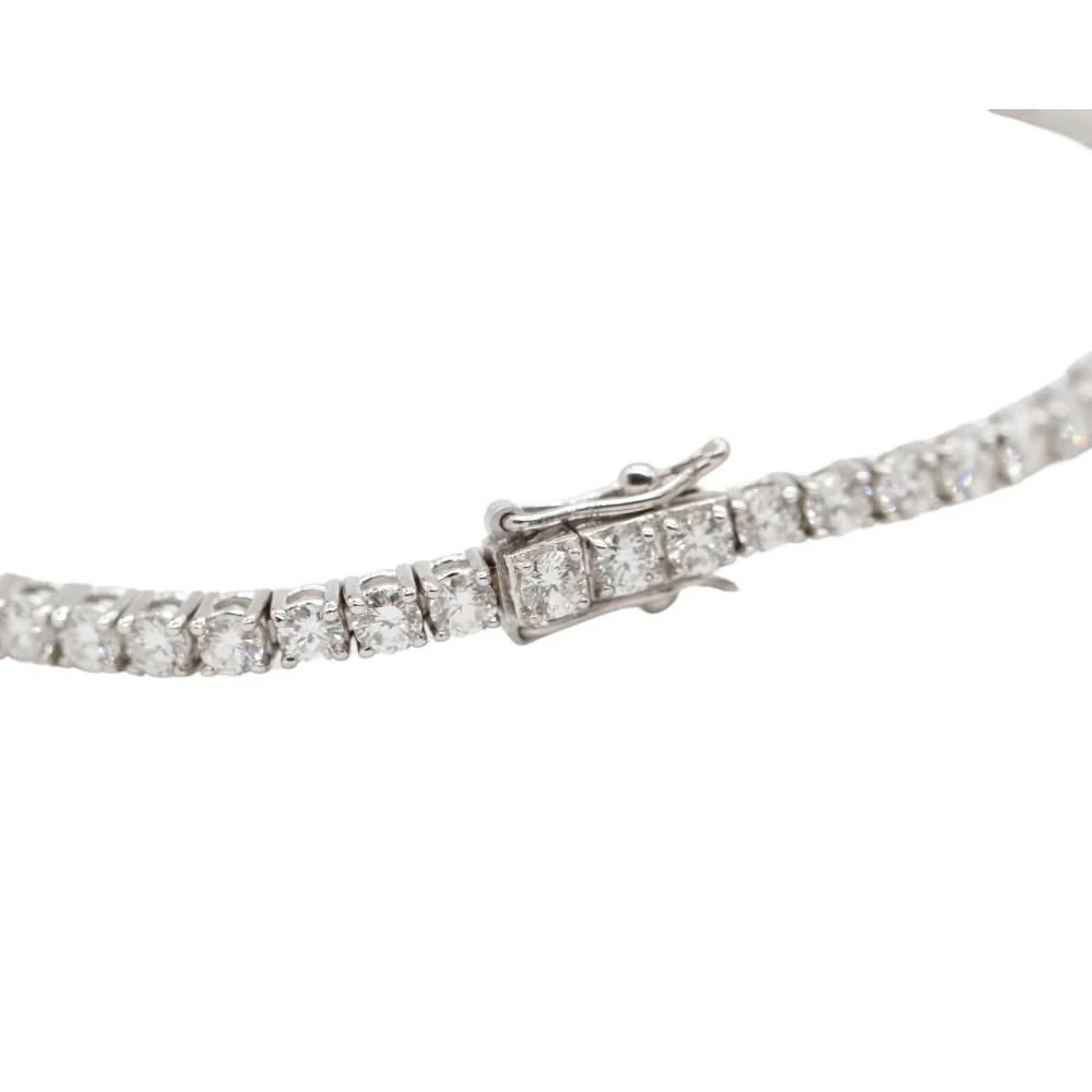 Bracelet Ligne en or blanc et diamants - Image 3