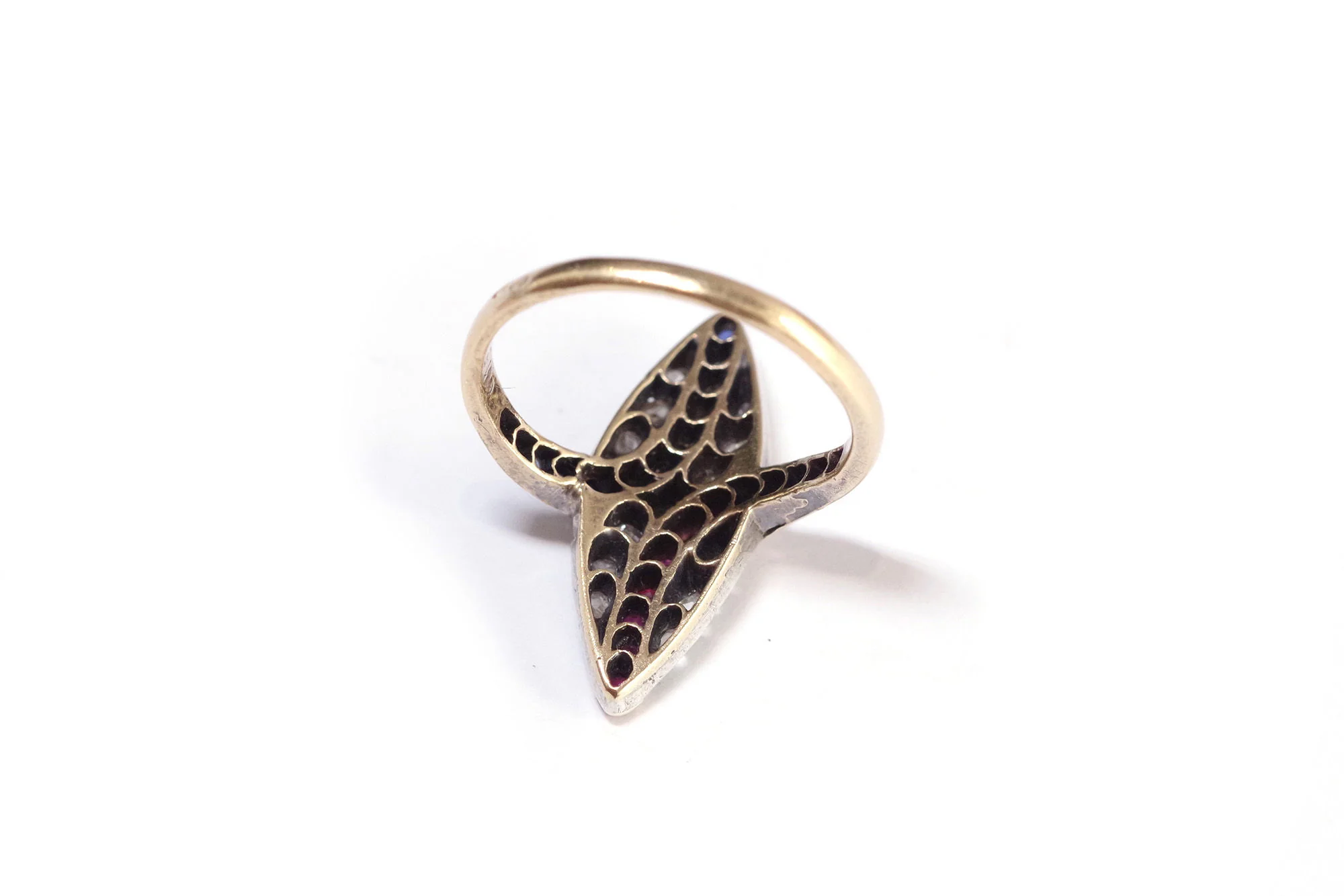Bague marquise patriotique en or - Image 5