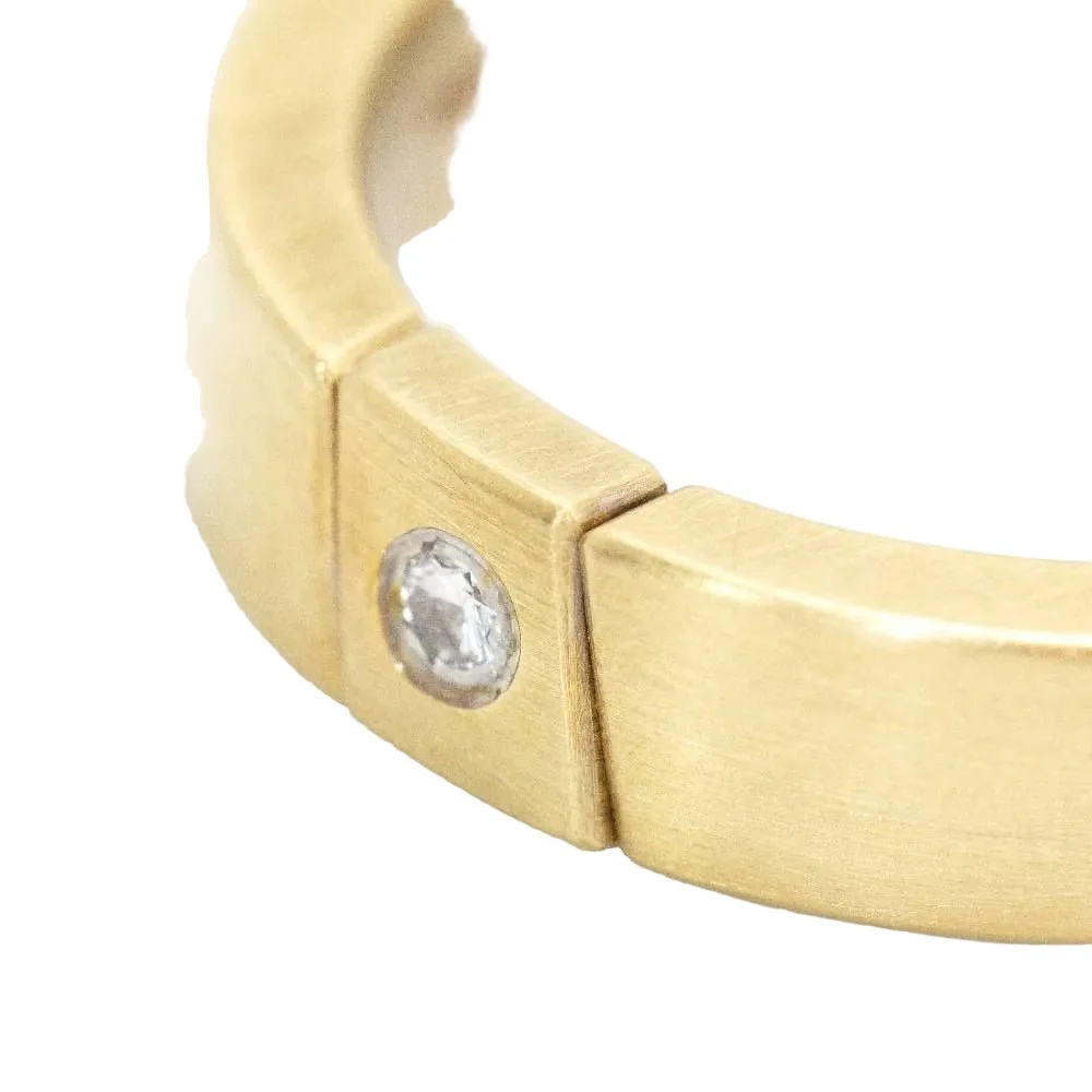 Bague Alliance NIESSING en or jaune et diamant - Image 3