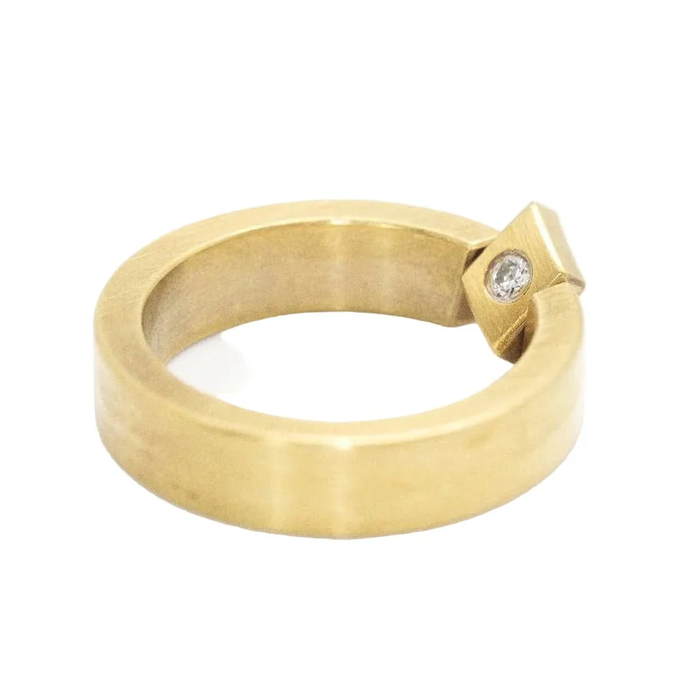 Bague Alliance NIESSING en or jaune et diamant - Image 5
