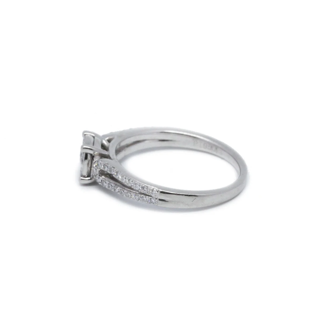 Bague - Platine Et Diamants - Image 4