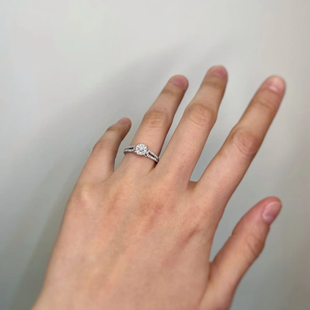 Bague - Platine Et Diamants - Image 6