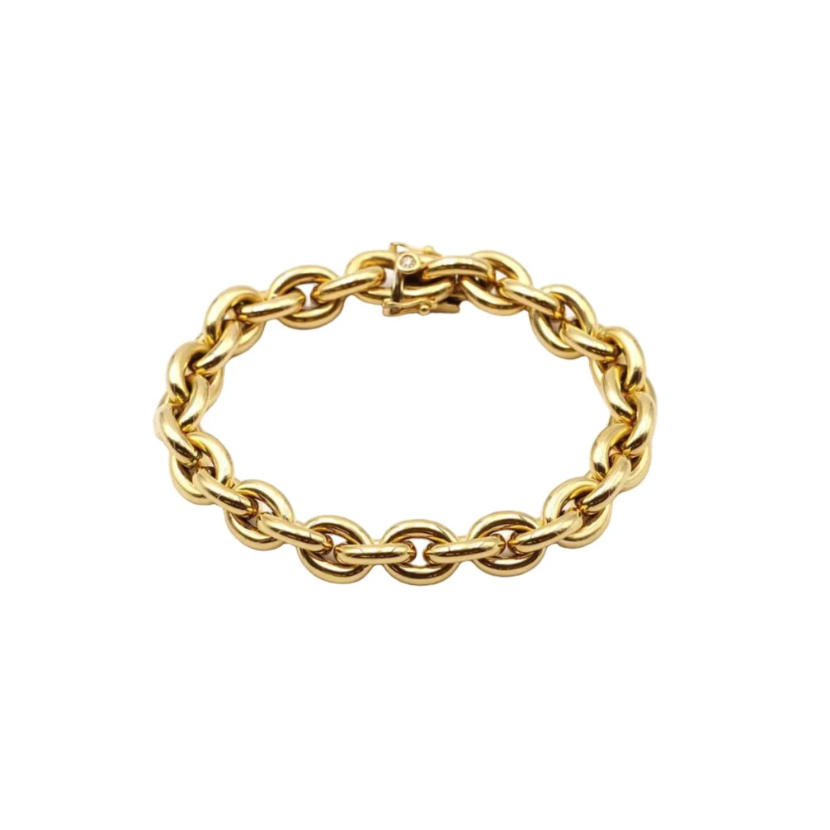 Bracelet Maille en or jaune et diamant