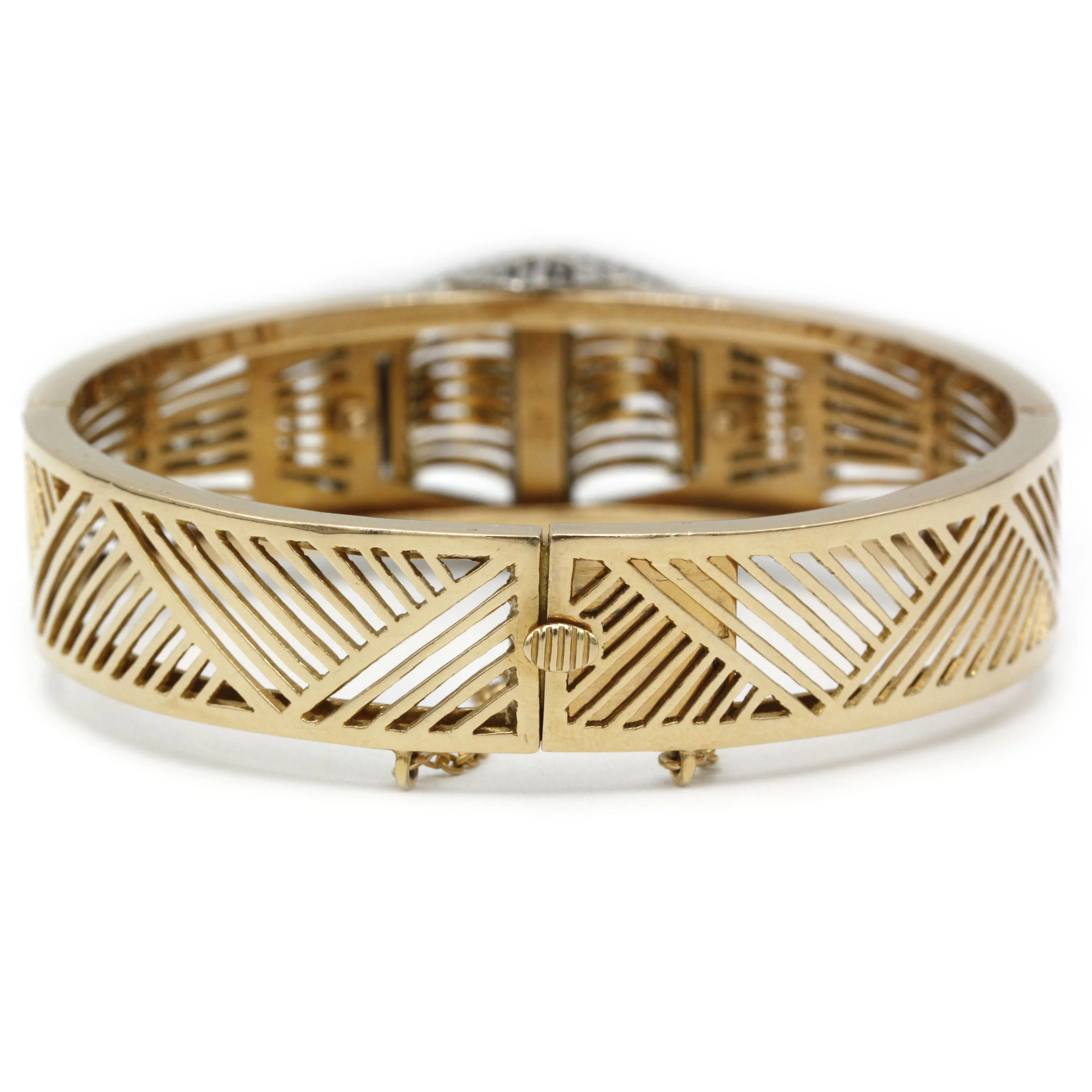 Bracelet TANK - Or, Platine & Diamants - Image 4