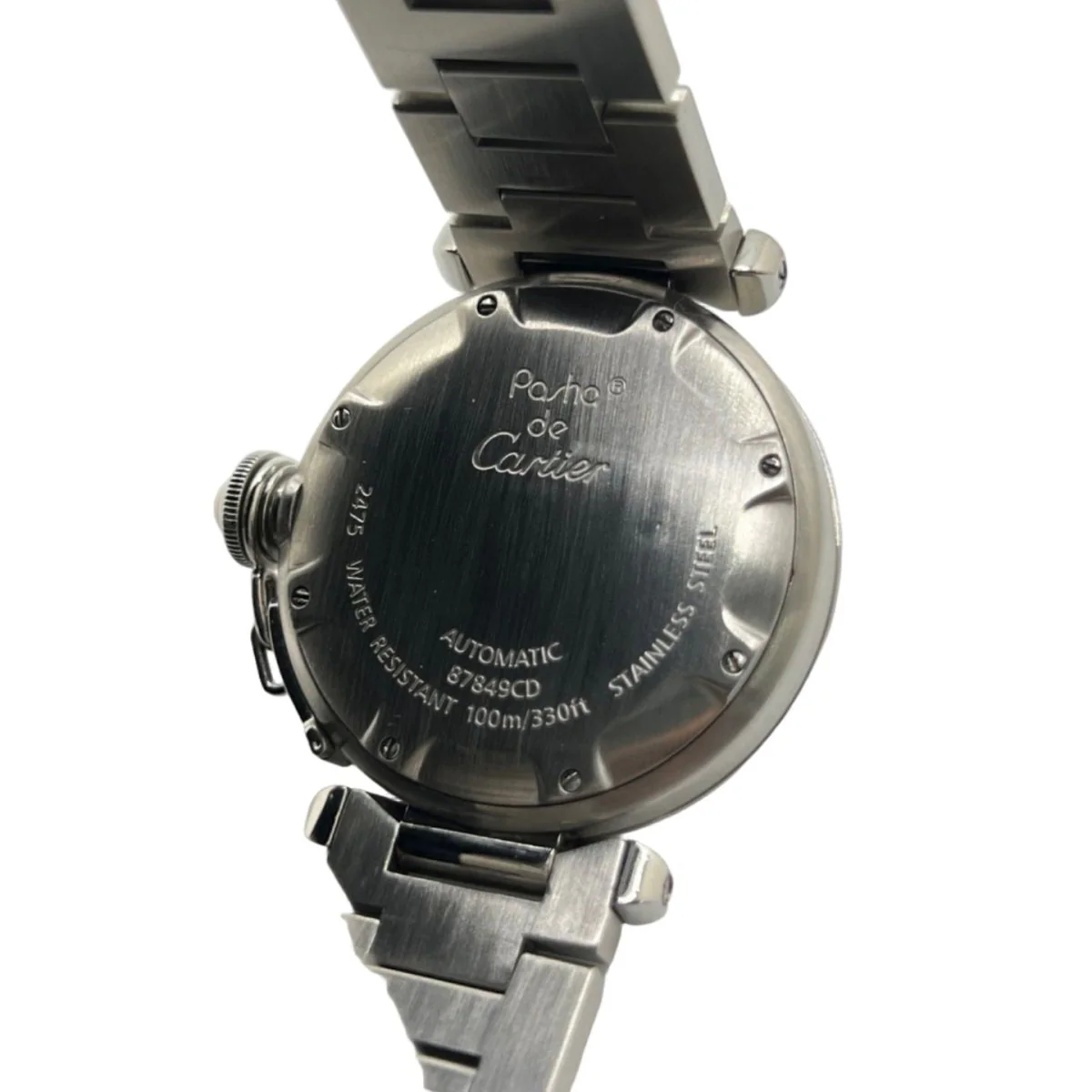 Montre CARTIER "Pasha C" en acier et saphir - Image 2
