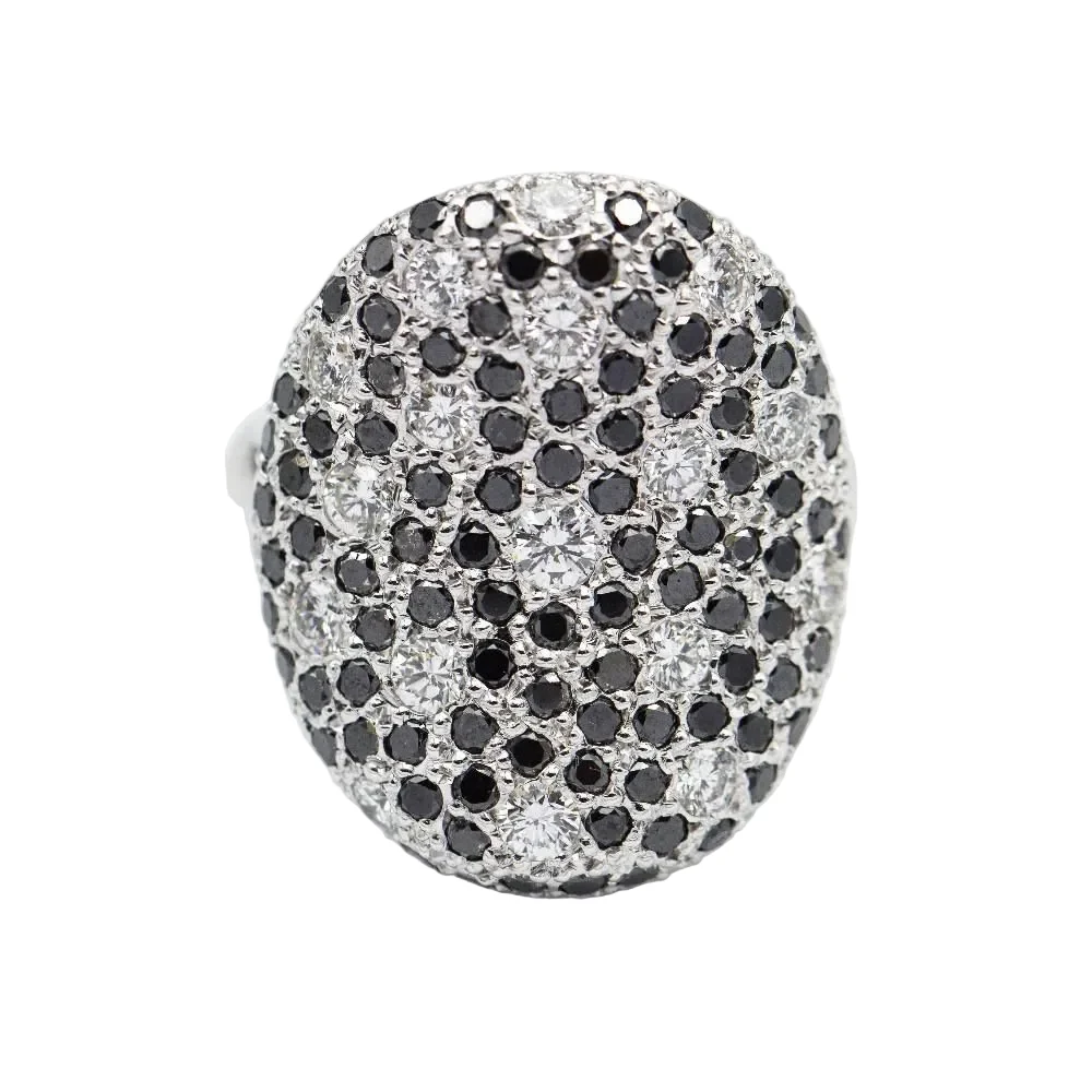 Bague Pavée ALEGORIA en or blanc et diamants - Image 4