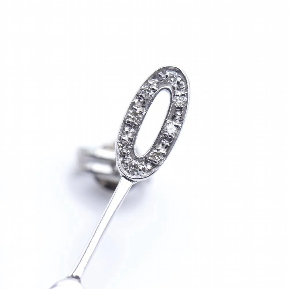 Boucles d'oreilles Pendantes en or blanc, perles et diamants - Image 5
