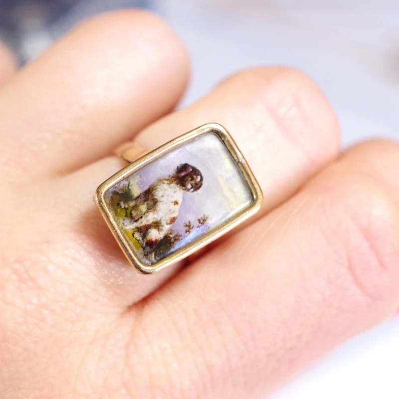 Bague chien en or - Image 4