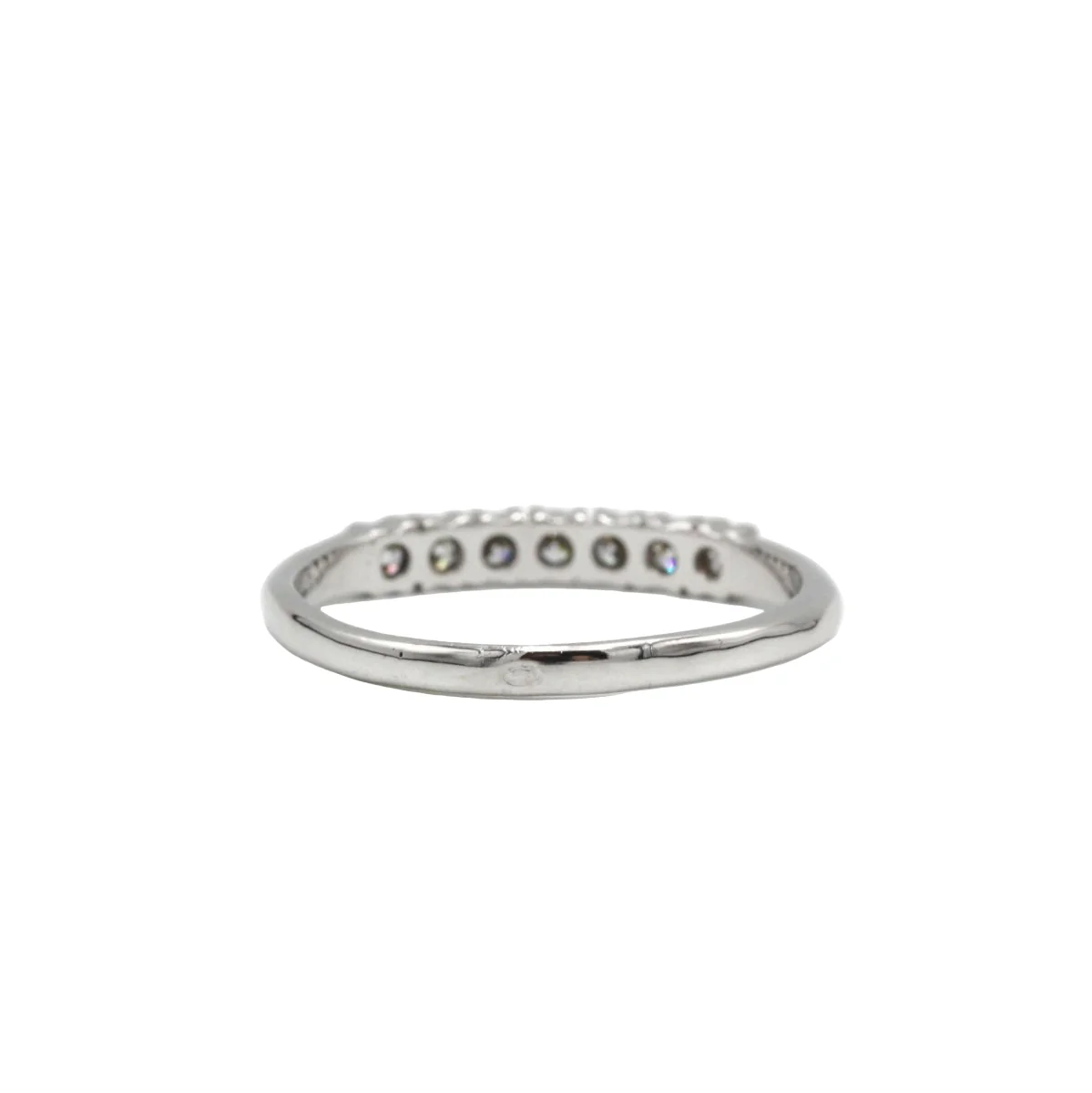 Demi-Alliance - Or blanc & Diamants - Image 3