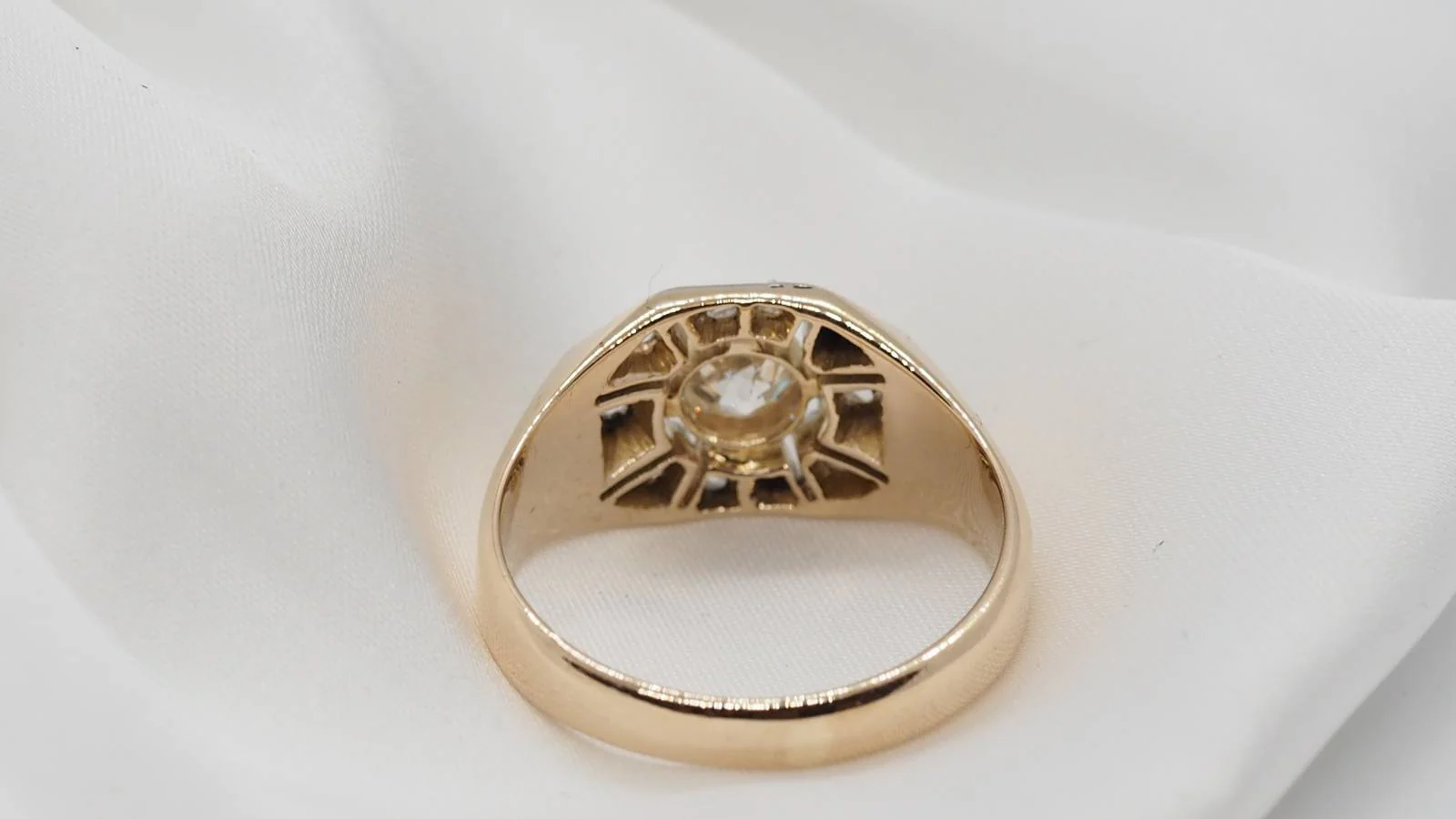 Bague en or bicolore et diamants - Image 5