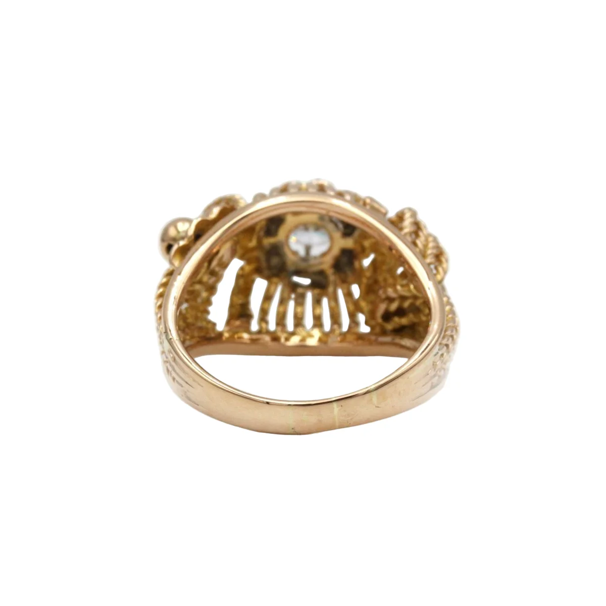 Bague en or jaune, or blanc, et diamants - Image 6