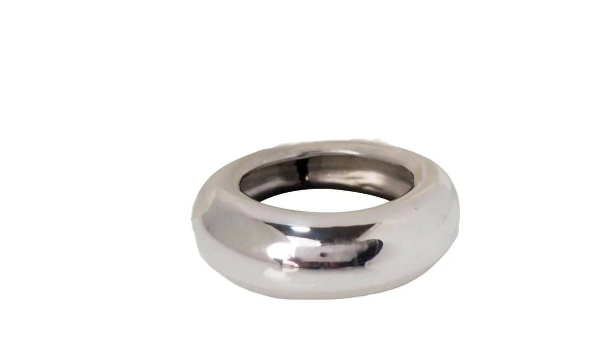 Bague Jonc CHAUMET en or blanc