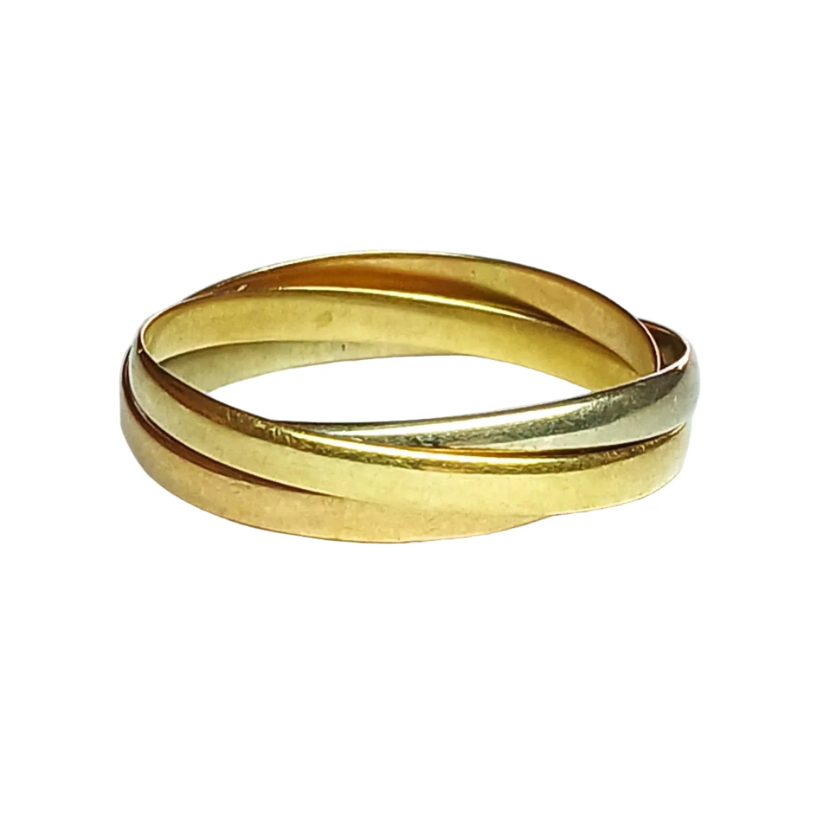 Bague Alliance en or jaune, or blanc et or rose