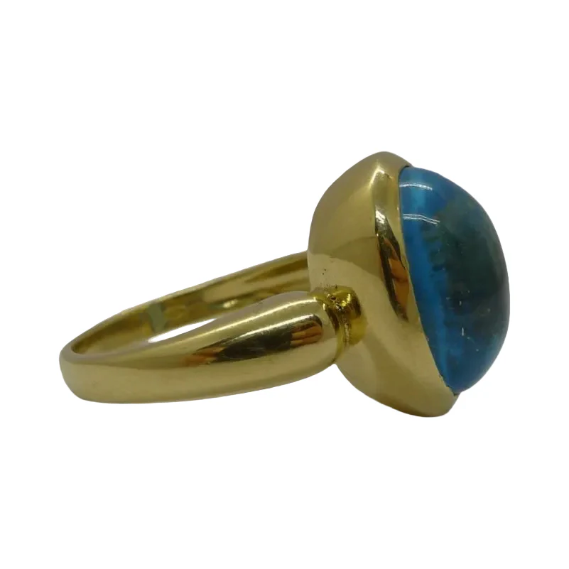 Bague en or jaune et topaze - Image 5