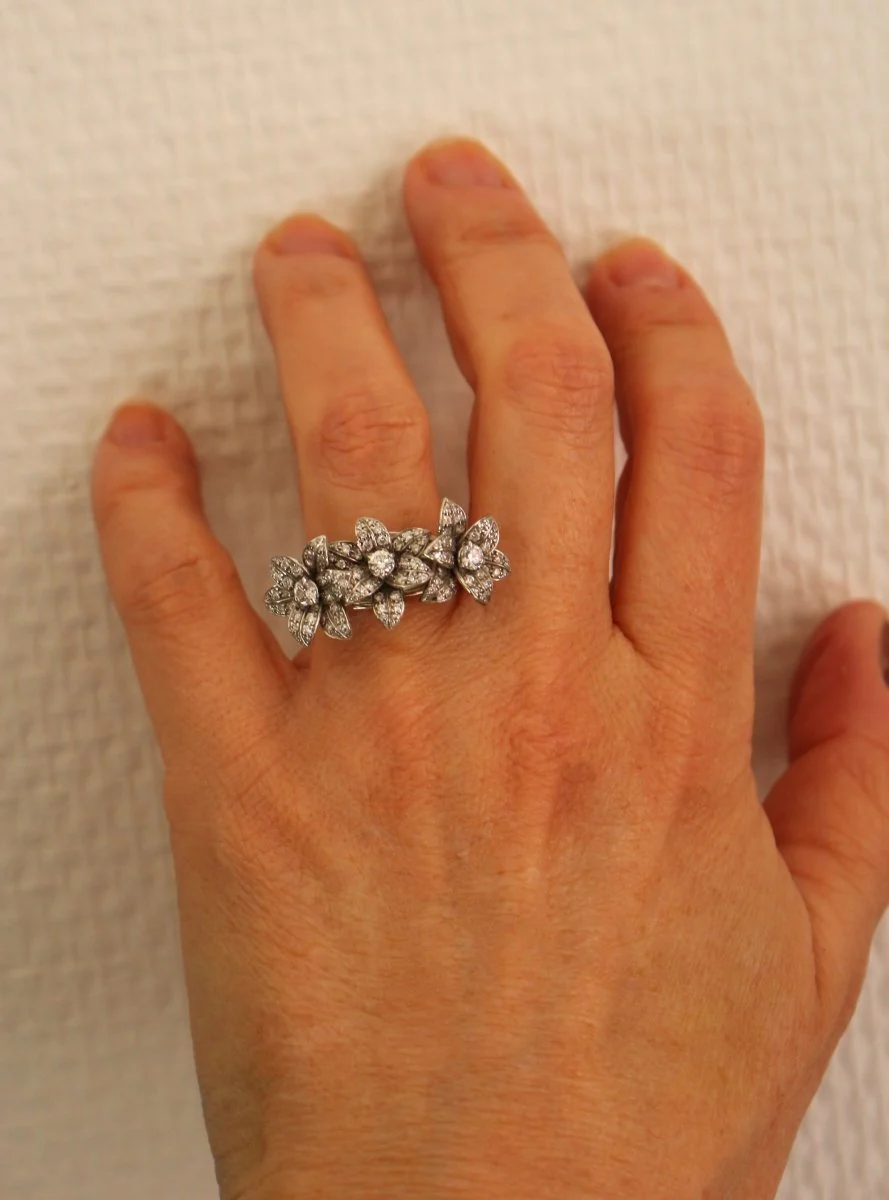 Bague MELLERIO en or blanc et diamant - Image 13