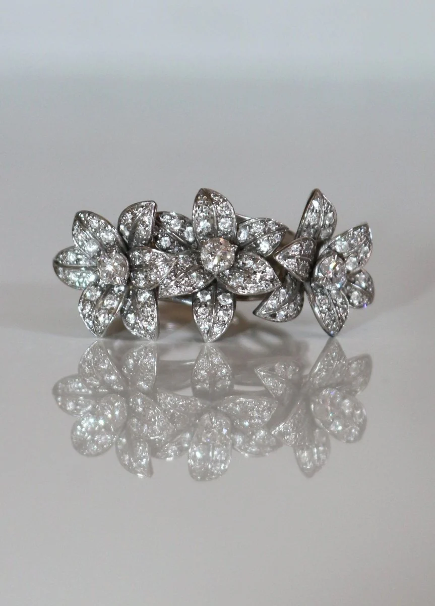 Bague MELLERIO en or blanc et diamant - Image 7
