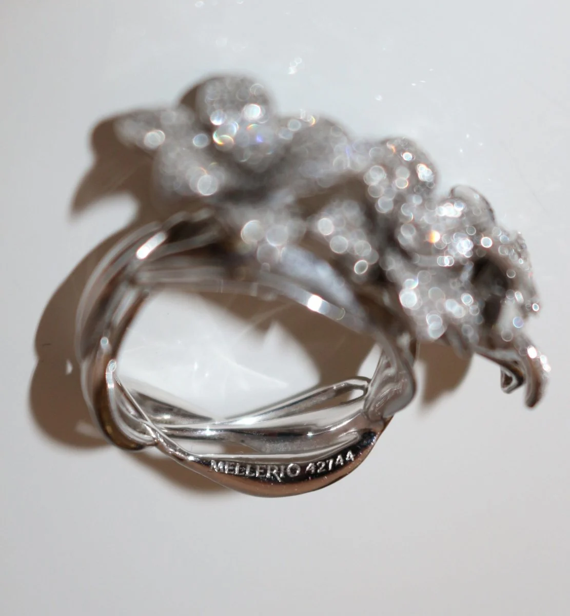 Bague MELLERIO en or blanc et diamant - Image 8