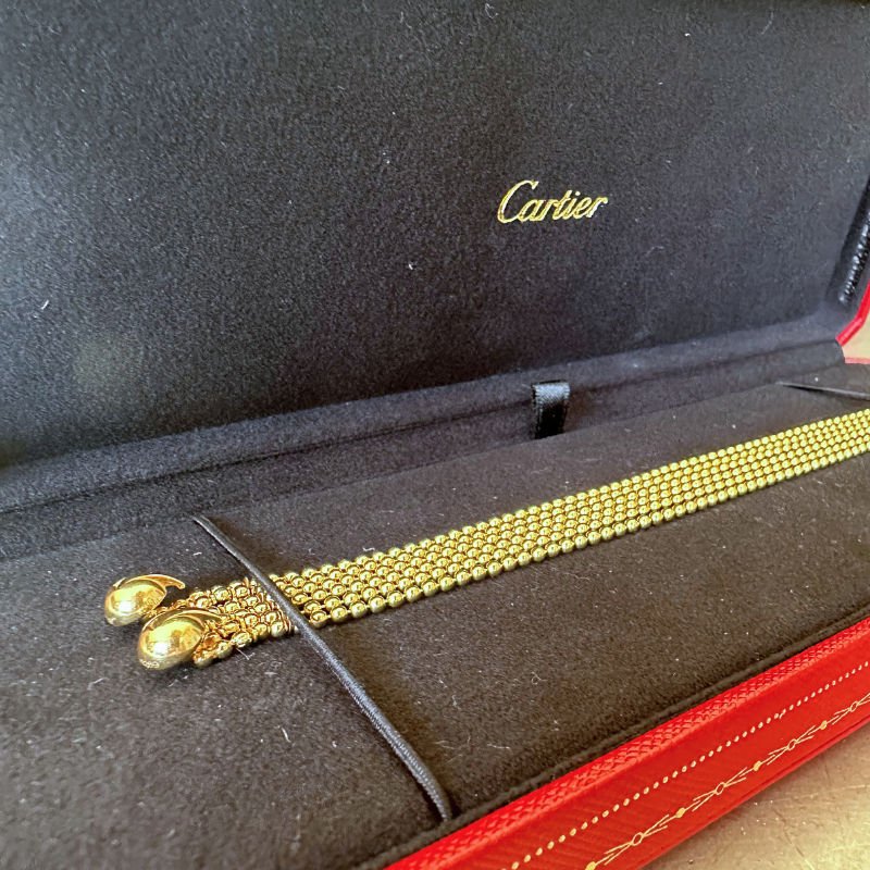 Bracelet CARTIER "Draperie" en or jaune 18k - Image 4