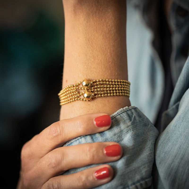 Bracelet CARTIER "Draperie" en or jaune 18k - Image 5