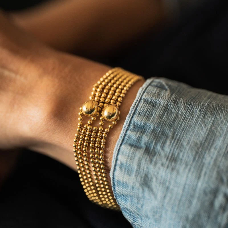 Bracelet CARTIER "Draperie" en or jaune 18k - Image 7