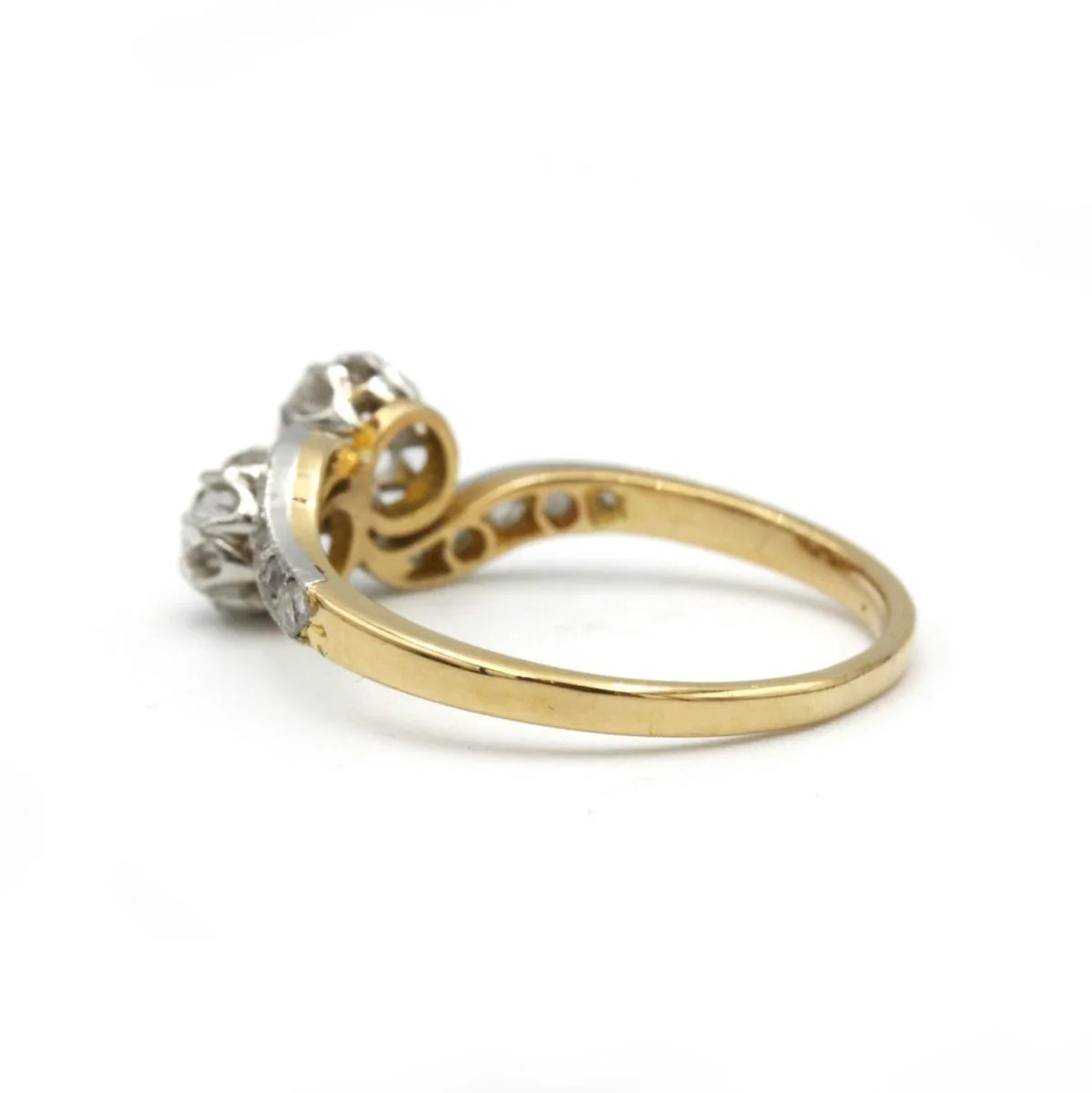 Bague Toi et Moi - Or jaune et diamants - Image 9