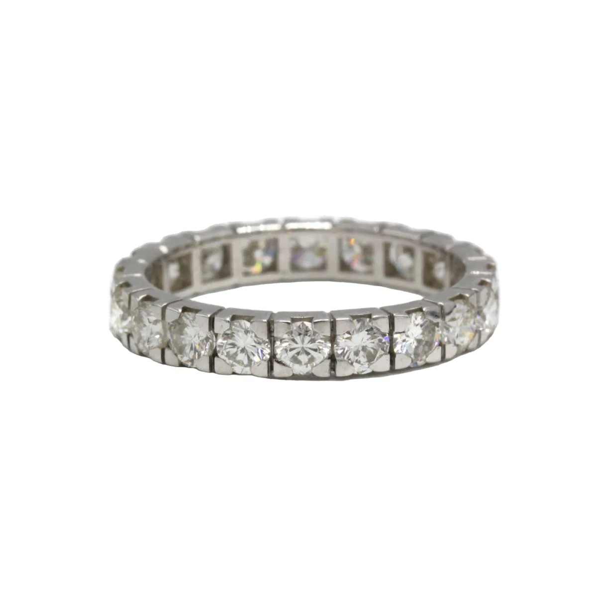 Bague Alliance en or blanc et diamants