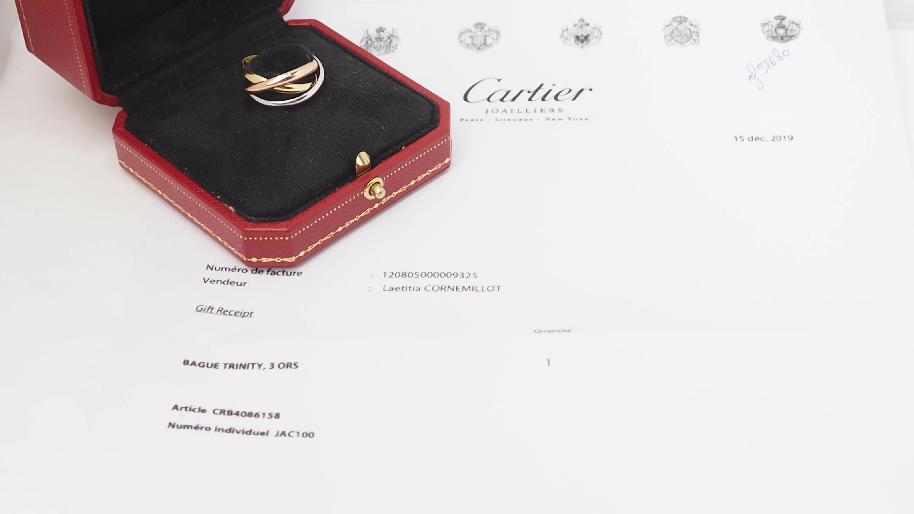 Bague Trinity 3 ors de Cartier - Image 5