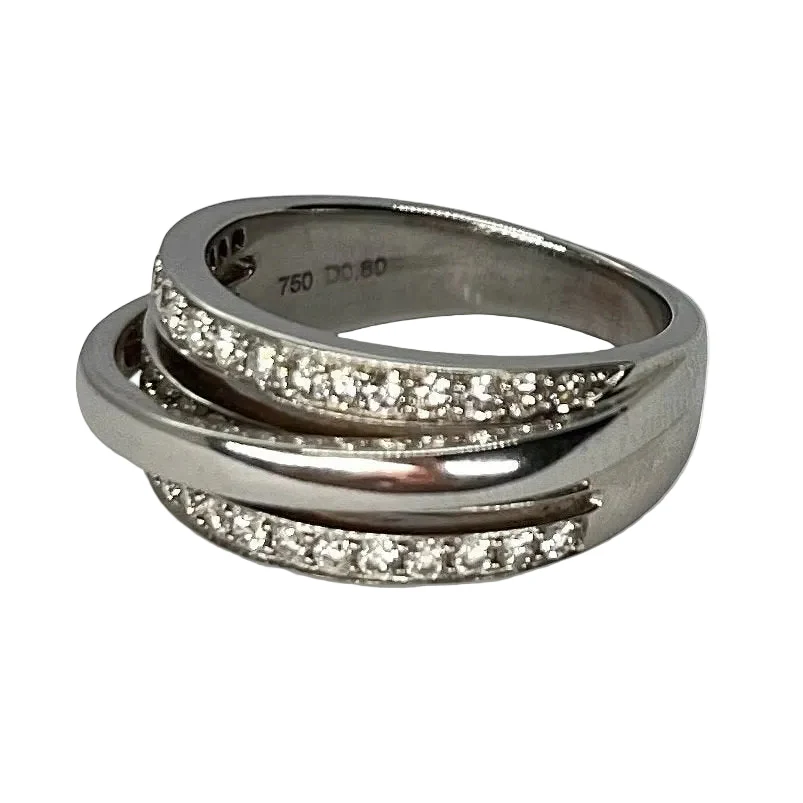 Bague Bandeau MESSIKA en or blanc et diamants - Image 3