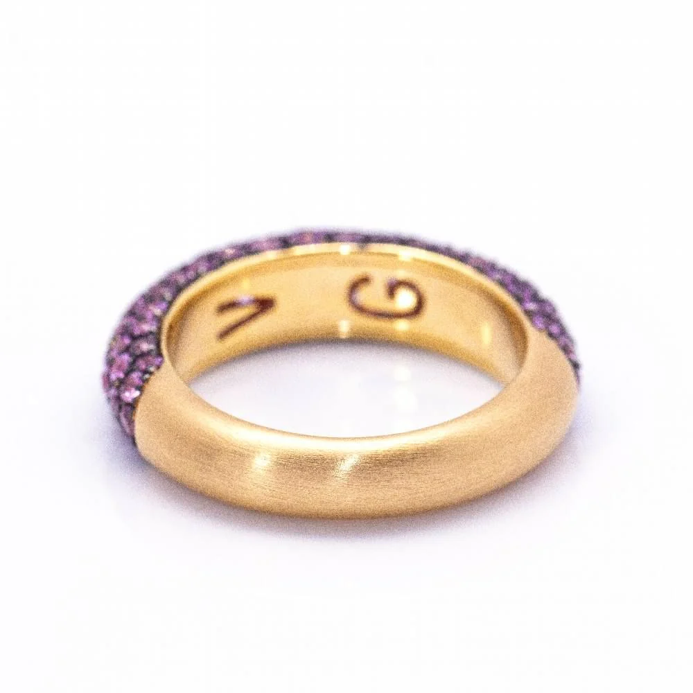 Bague en or PINK SAPHIRE. D'occasion - Image 2