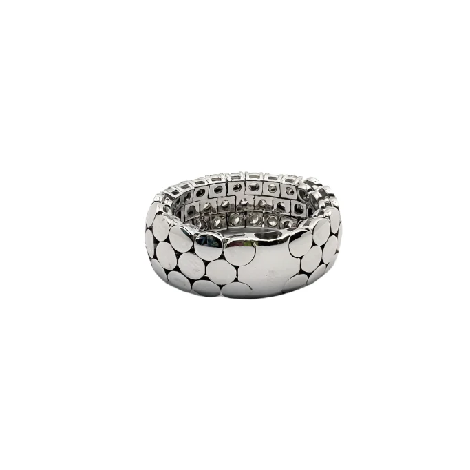 Bague en or blanc et diamants - Image 3