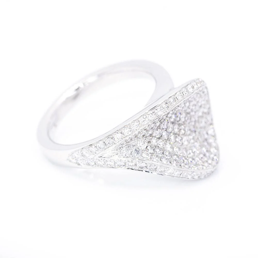 Bague en diamant Paveè. Deuxième main - Image 2