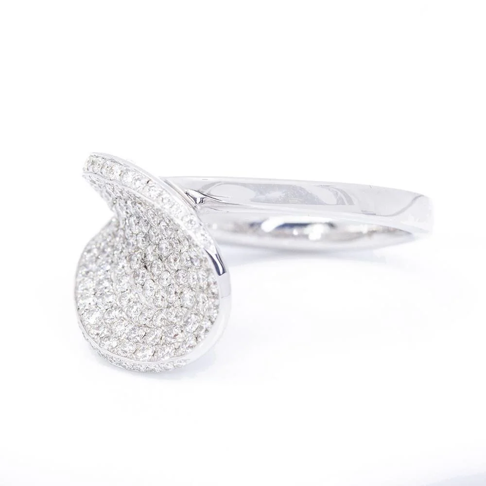 Bague en diamant Paveè. Deuxième main - Image 4