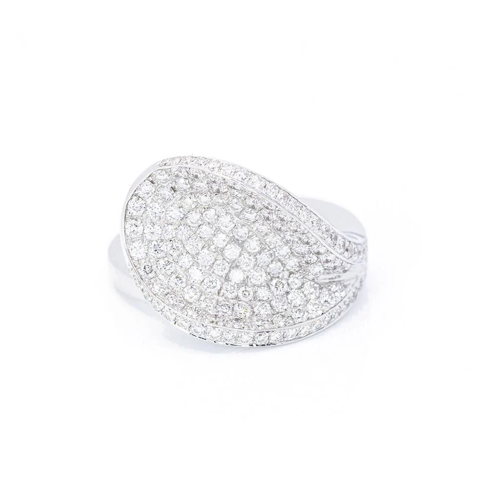 Bague en diamant Paveè. Deuxième main - Image 5