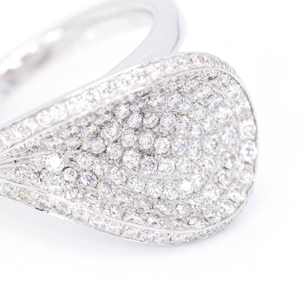 Bague en diamant Paveè. Deuxième main - Image 7