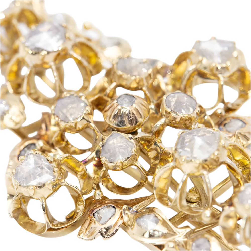 Broche Épingle en or jaune et diamants - Image 4