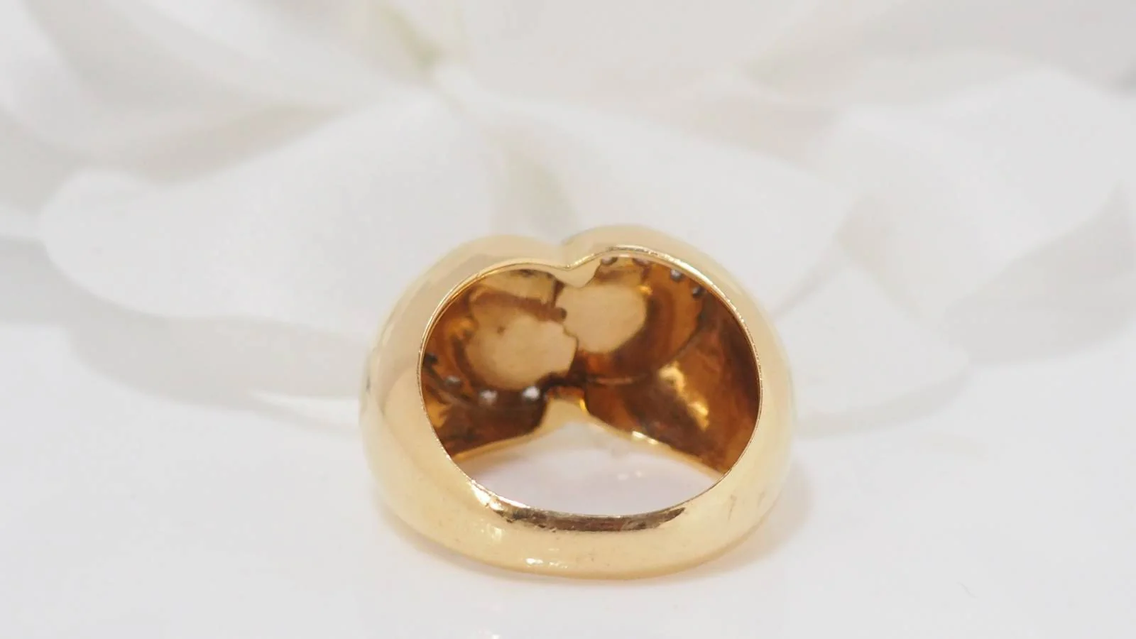 Bague en or jaune et diamants - Image 6