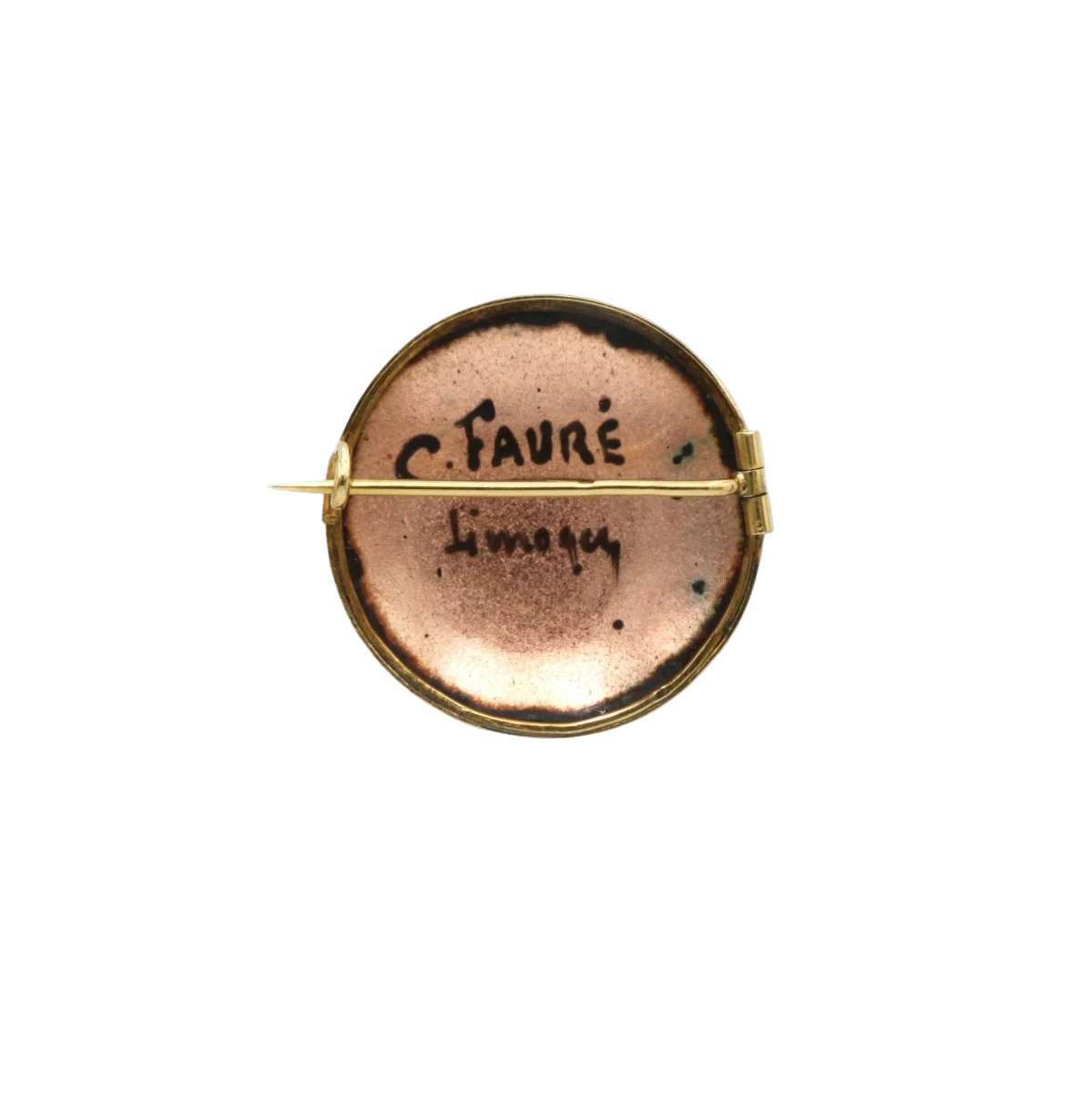 Broche Épingle en or jaune et émail - Image 4
