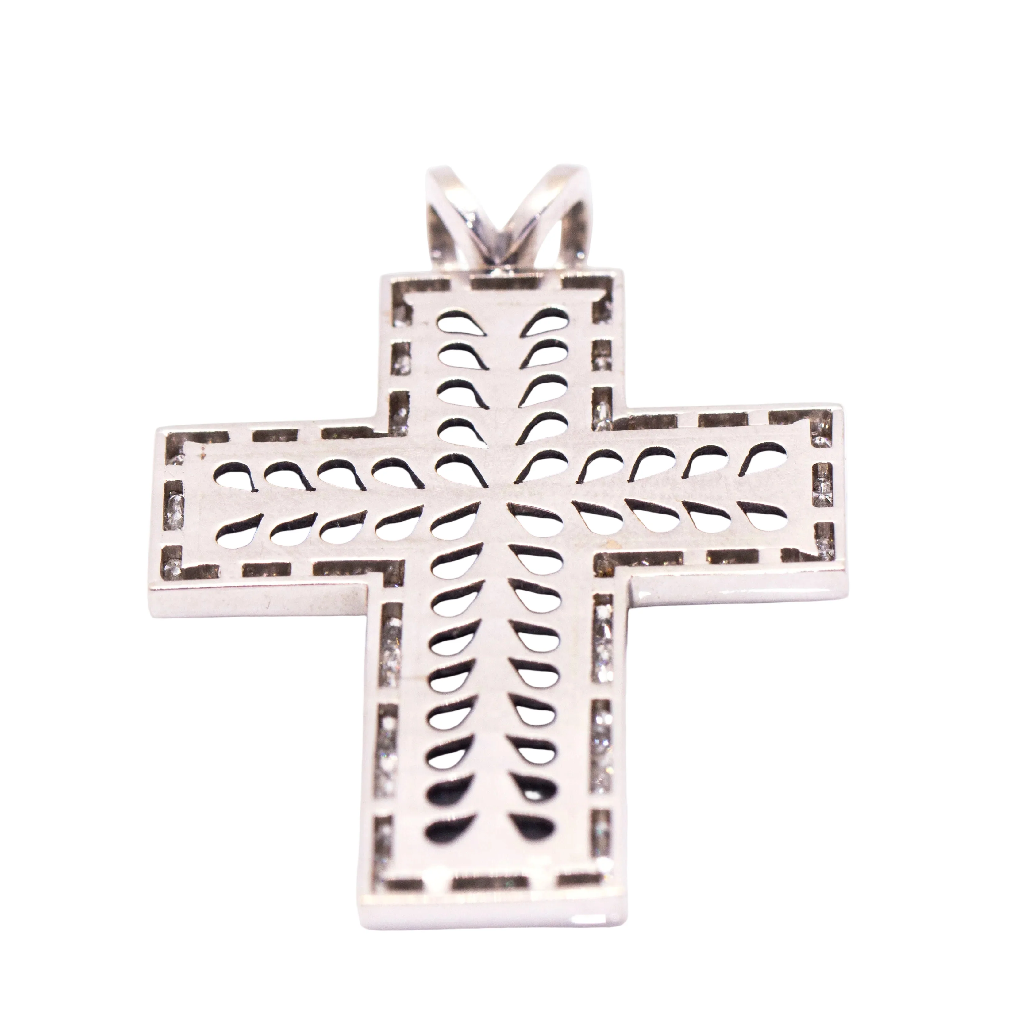Pendentif en or blanc, onyx et diamants - Image 3