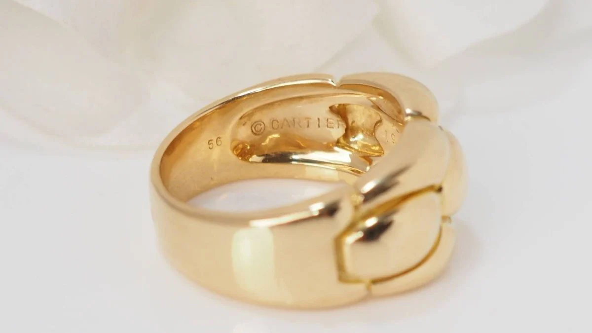 Bague Gentiane de Cartier en or jaune - Image 5