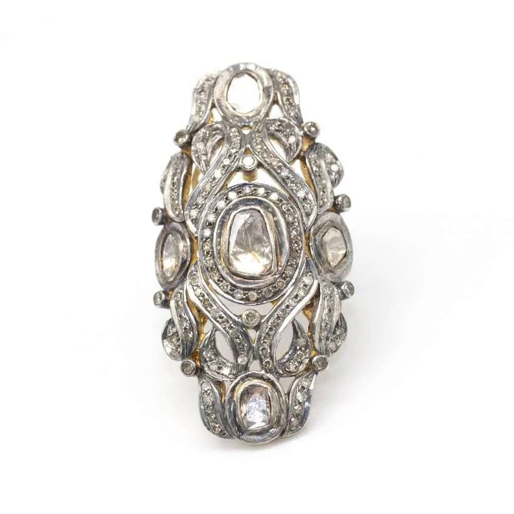 Bague Marquise Or bicolore et diamants