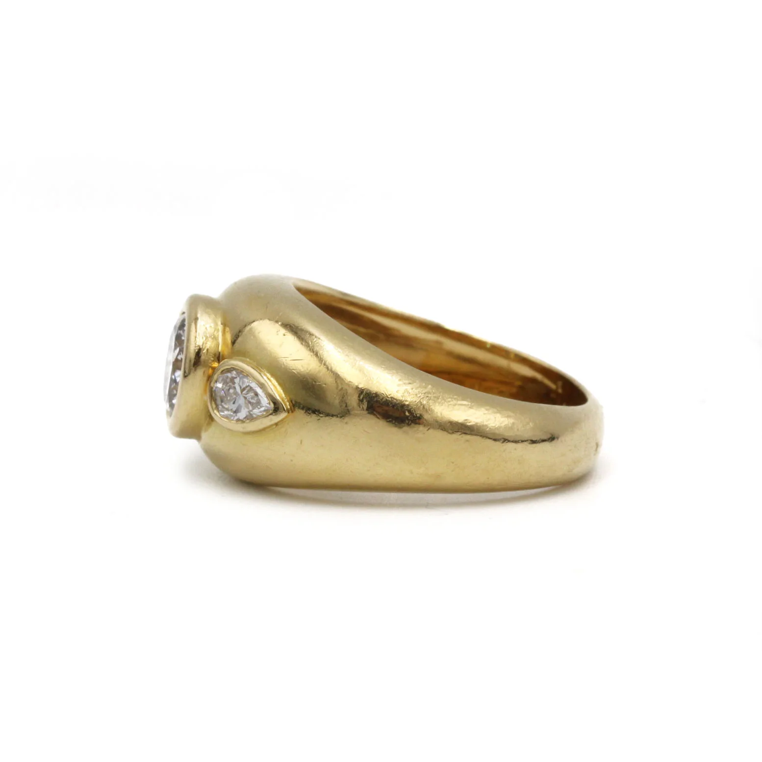 Bague Jonc - Or jaune & Diamants - Image 2